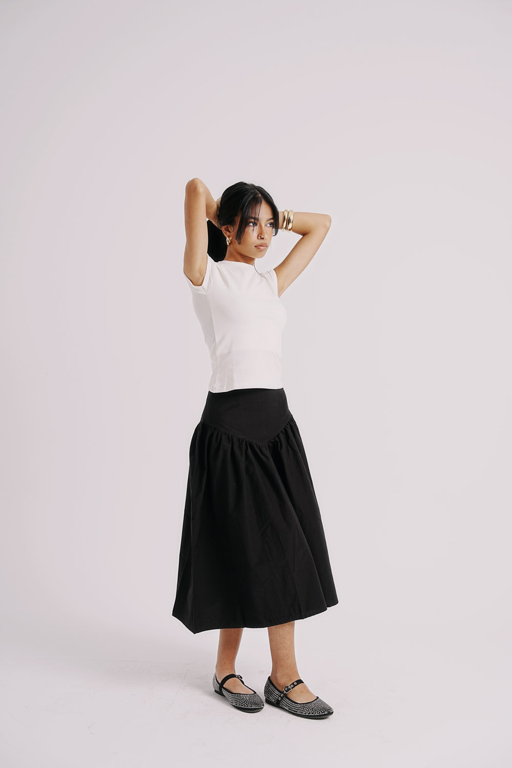 The V-waist skirt