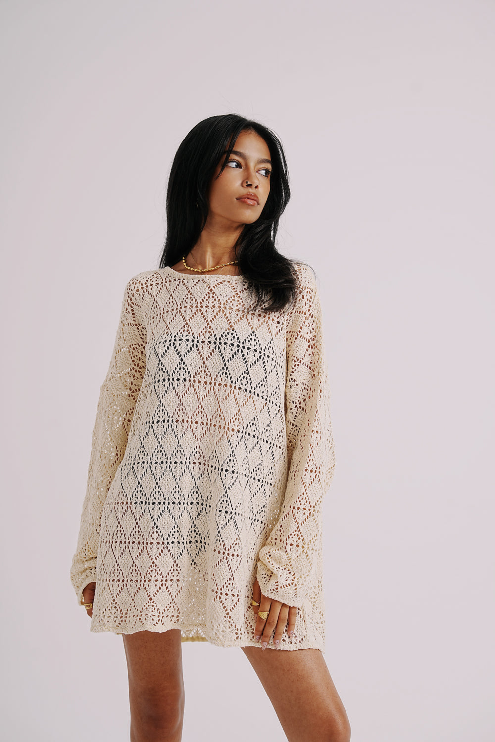 The knit beach dress