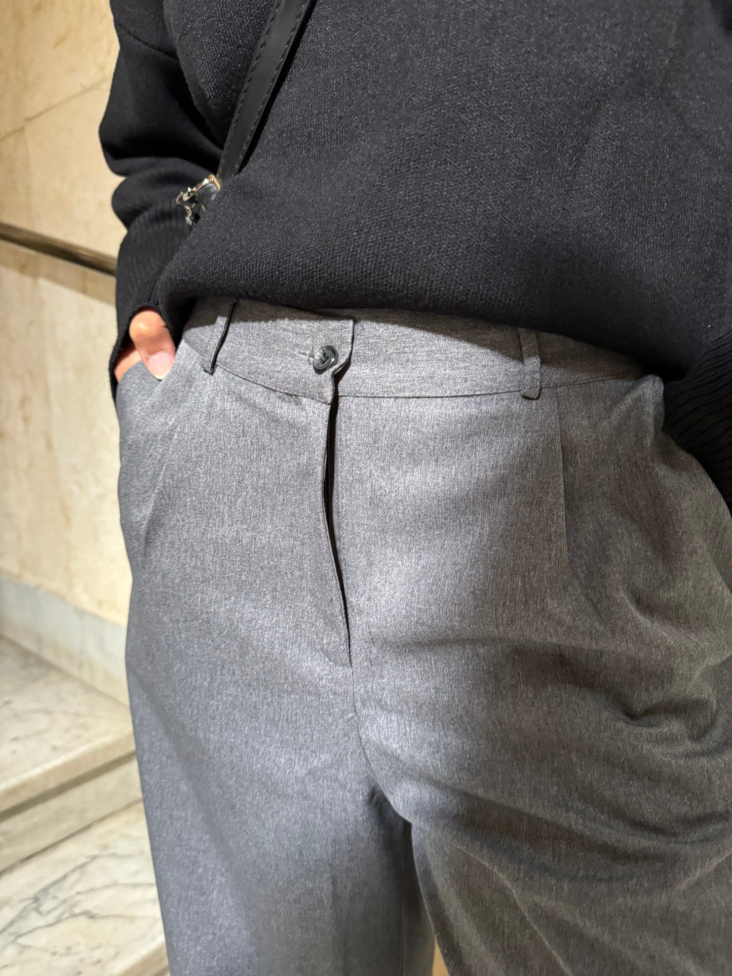 The formal gray pants
