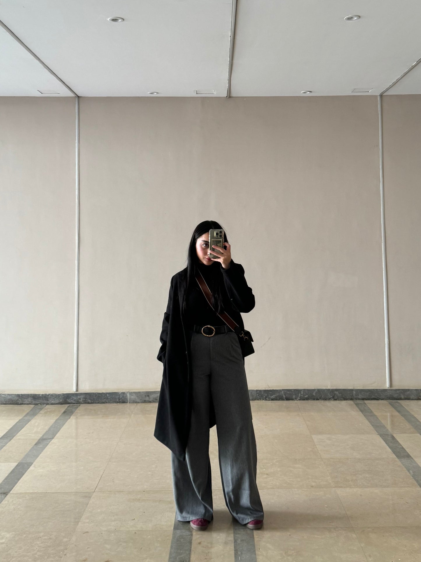 The formal gray pants