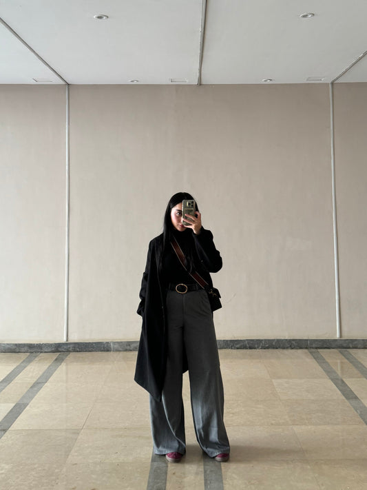 The formal gray pants