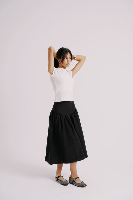 The V-waist skirt