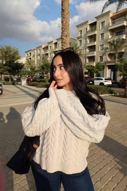 The off white pullover