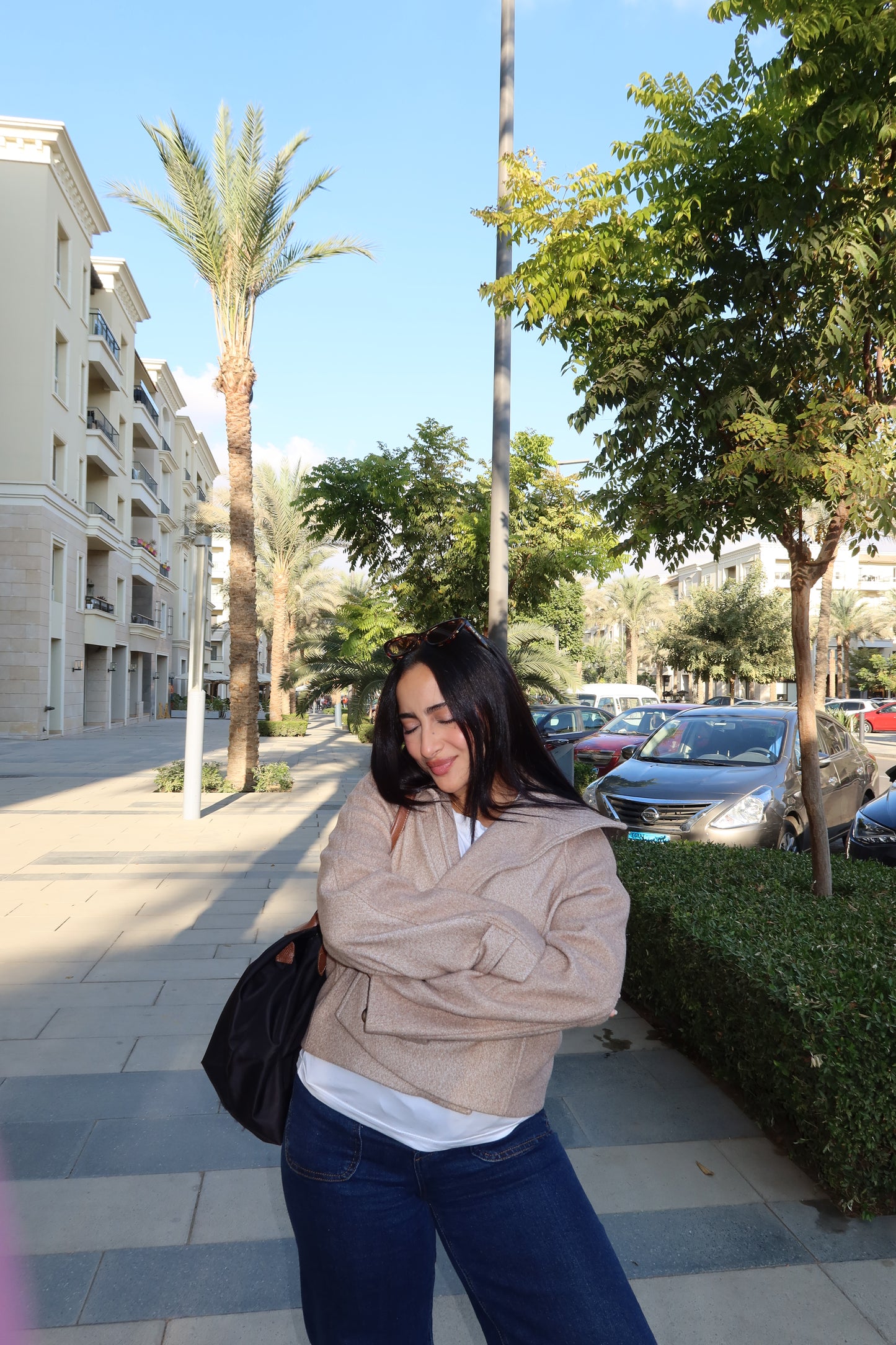 The biscuit beige half coat