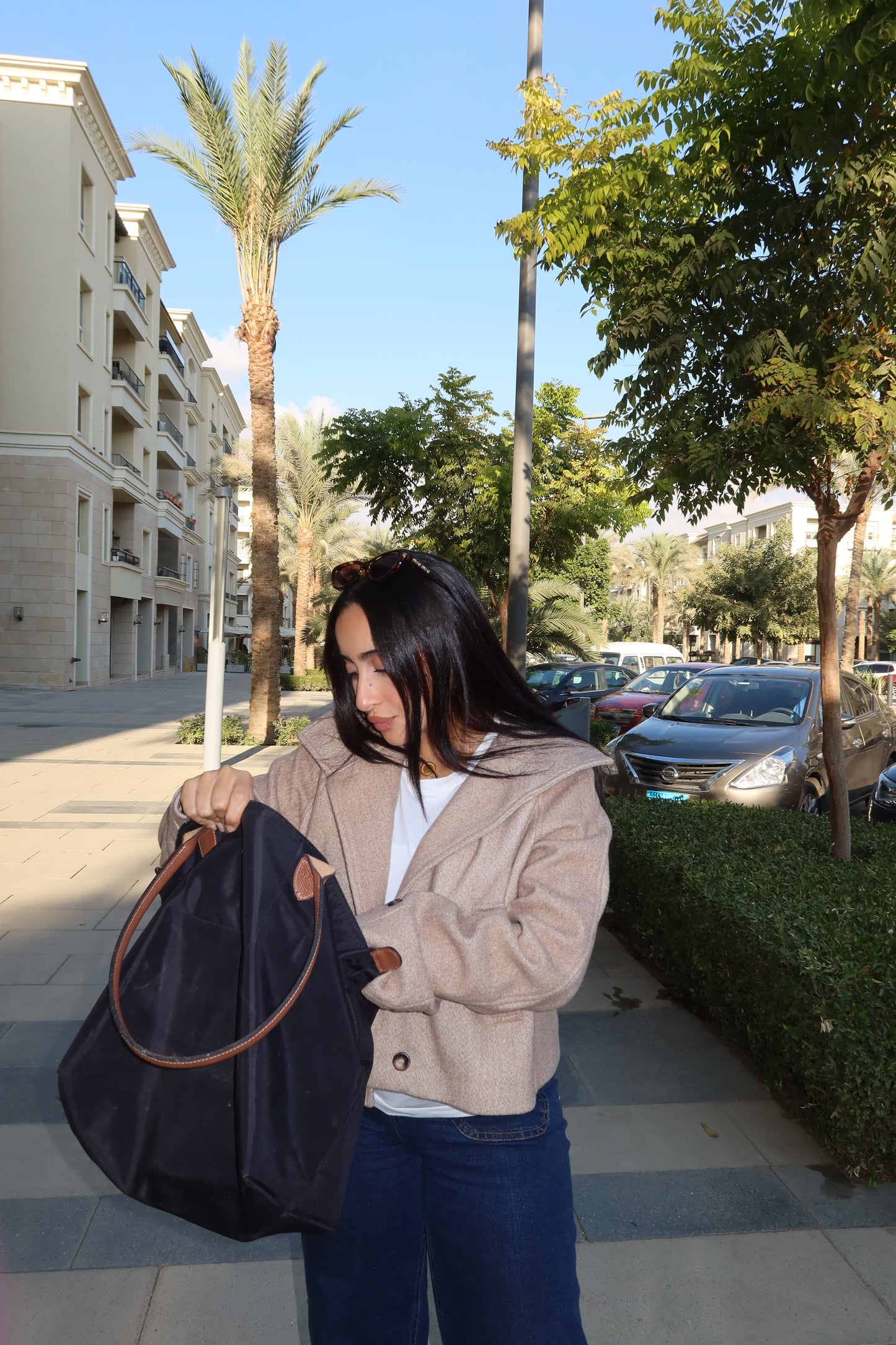 The biscuit beige half coat